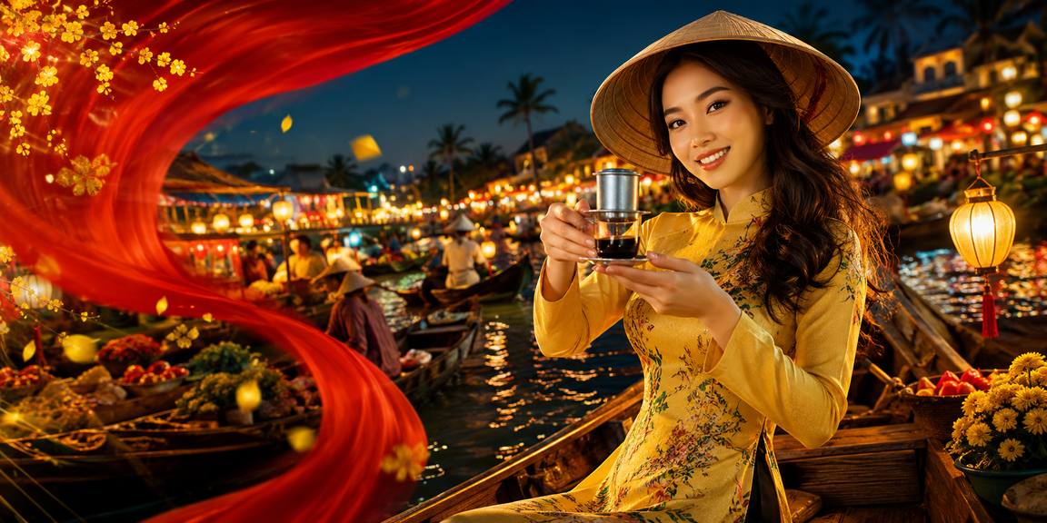 Phụ nữ mặc áo dài tham gia cá cược tại Hội An