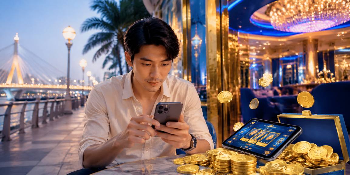 Sòng bài trực tuyến ban đêm phong cách neon Việt Nam